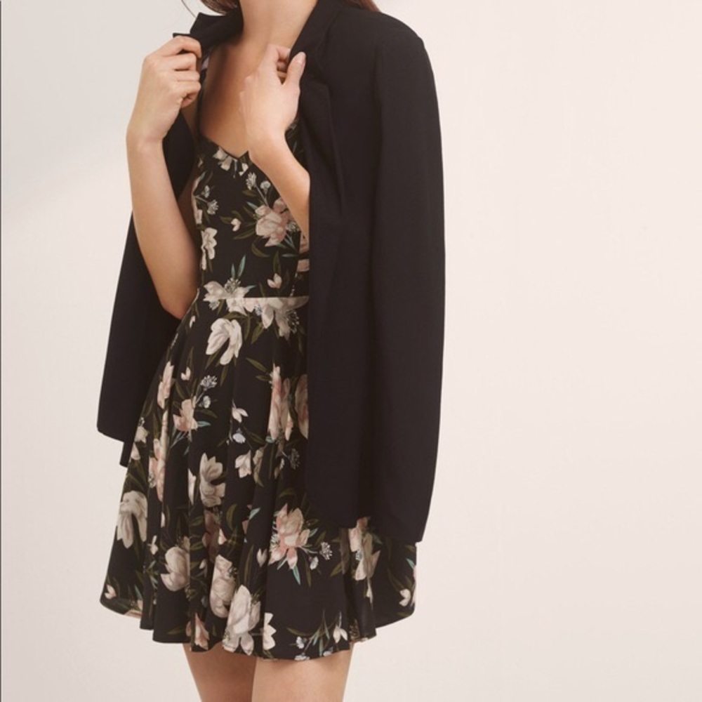 Aritzia Talula Lipinski Floral Skater Dress